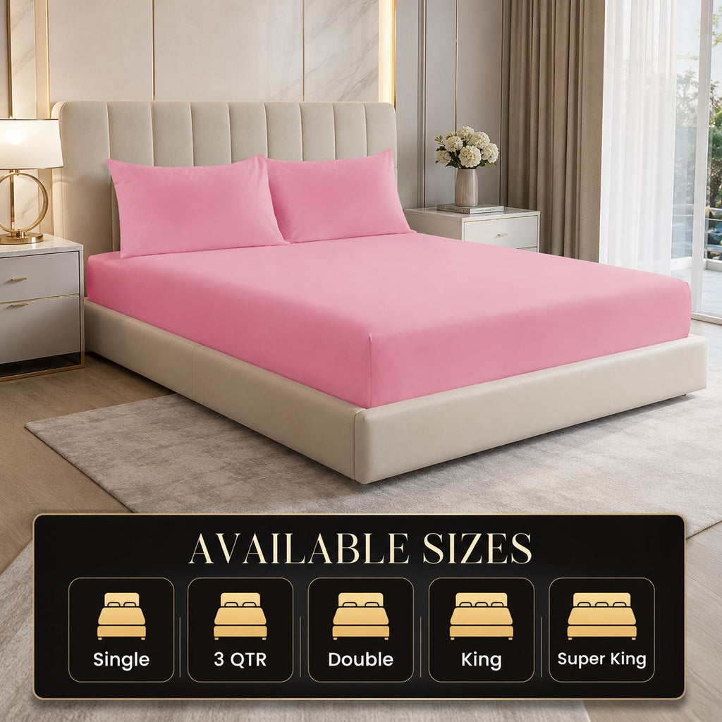 Night Zone Easy-care extra deep fitted sheets