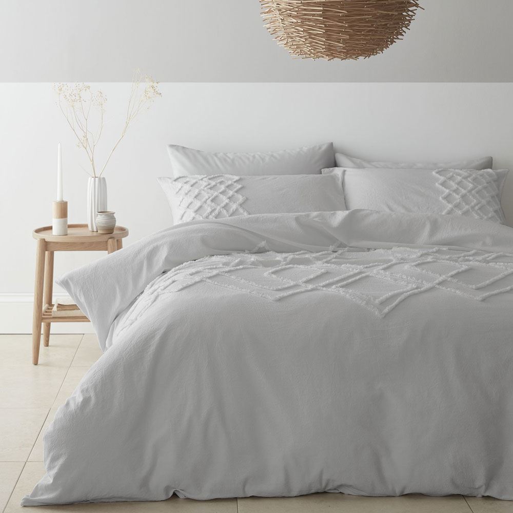 Pineapple Elephant Tufted Diamond 100% Cotton Duvet Cover Set