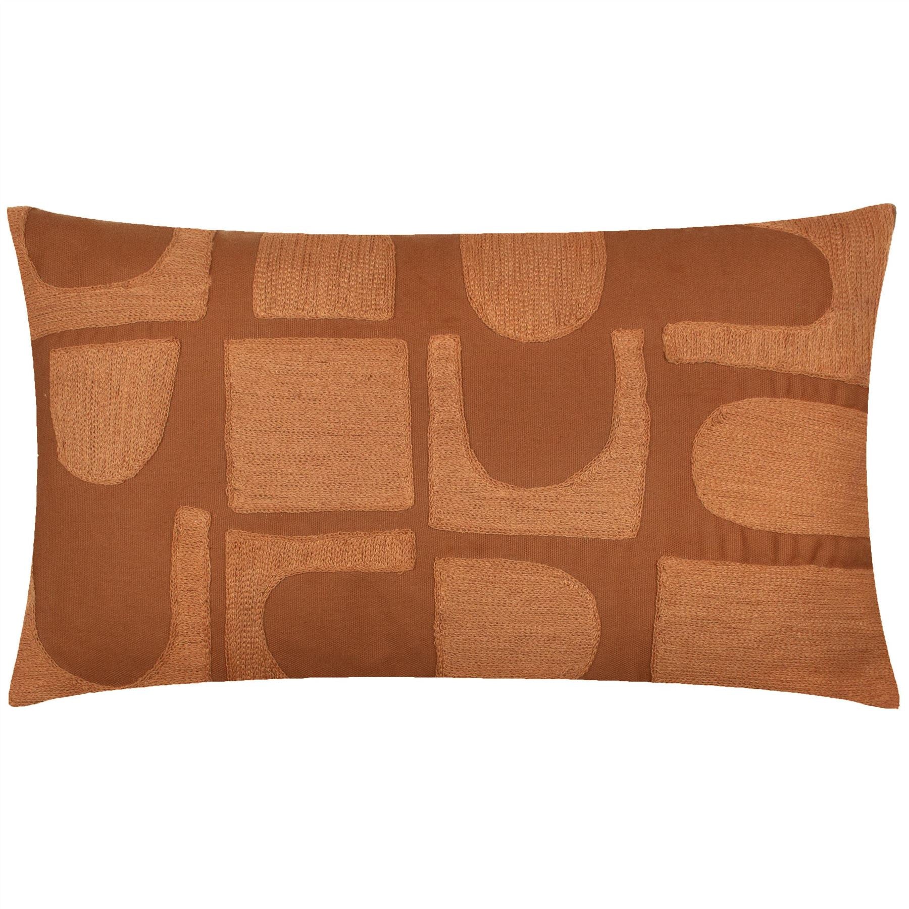 Hoem Hallam Abstract Embroidered 100% Cotton Cushion Cover
