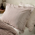 The Linen Yard Hebden Stripe Melange Print 100% Cotton Oxford Pillowcase