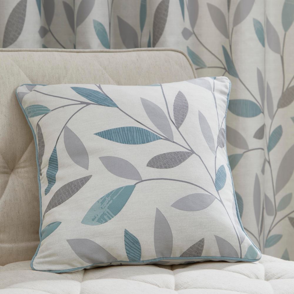 Fusion Beechwood Leaf Trail 100% Cotton Cushion Cover, 43 x 43 Cm