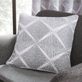Catherine Lansfield Geo Textured Diamond Piped Edge Filled Cushion