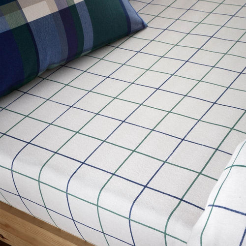 Catherine Lansfield Brushed Tartan Check 12 Inch Deep Fitted Sheet