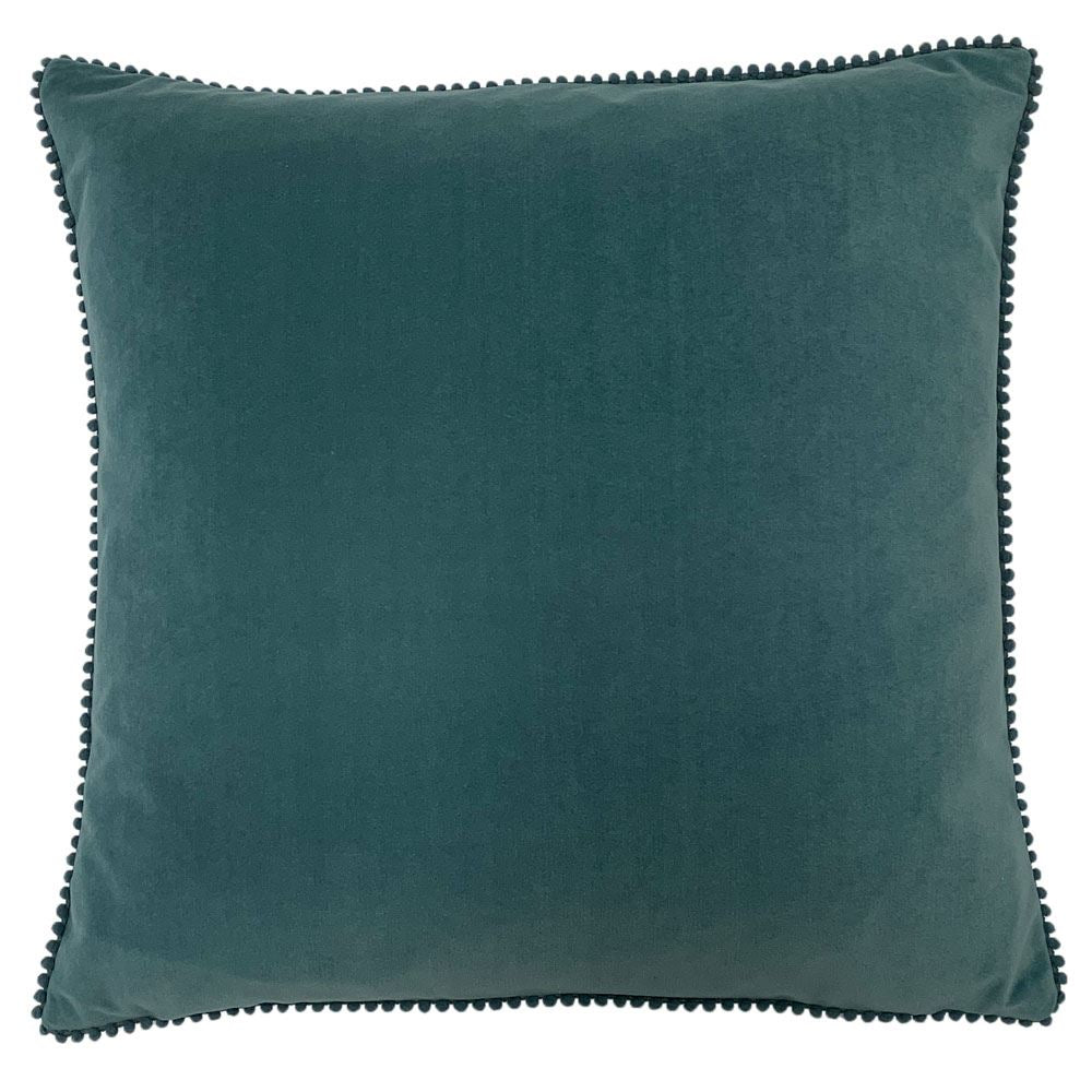 Furn Cosmo Velvet Mini Pom Pom Trim Cushion Cover