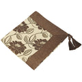 Paoletti Mayflower Floral Woven Tasselled Border Throw