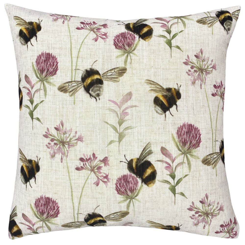 Evans Lichfield Country Bee Garden Print Cushion Cover