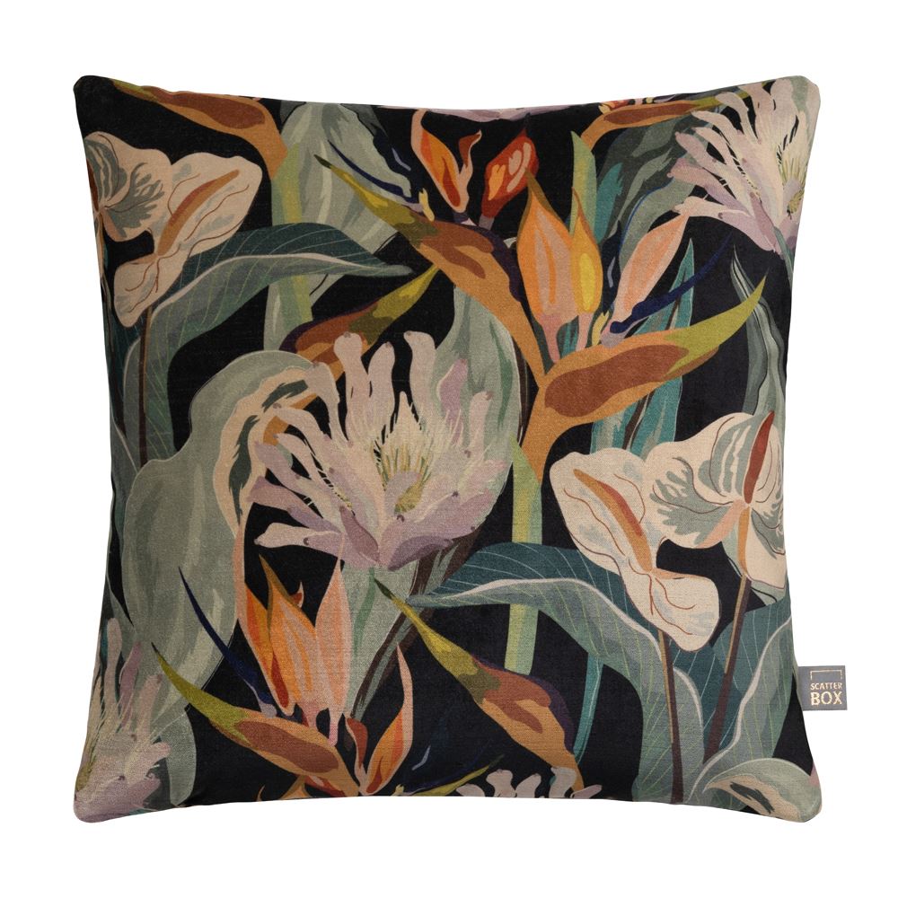 Scatter Box Kya Faux Velvet Recycled Polyester Feather Filled Cushion