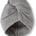 Catherine Lansfield Quick Dry Cotton Turbie Head Wrap Towel Pair Grey