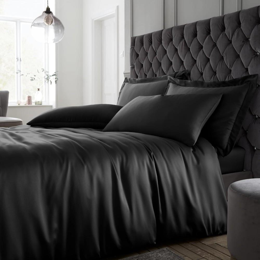 Catherine Lansfield Silky Soft Satin Duvet Cover Set