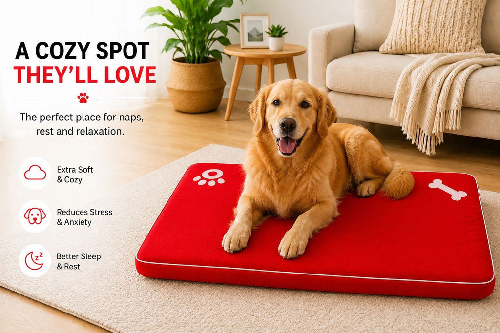 Night Zone Super Soft Bone & Paw Pet Bed Mat