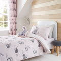 Catherine Lansfield Woodland Friends Printed Easy Care Reversible Duvet Cover Set
