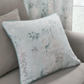 Dreams & Drapes Wisteria Floral Print 100% Cotton Piped Edge Filled Cushion