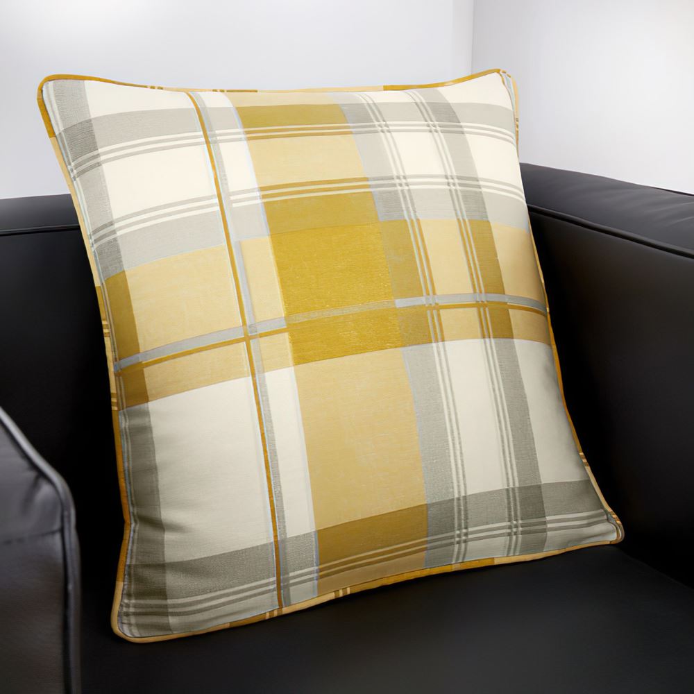 Fusion Balmoral Check 100% Cotton Cushion Cover, 43 x 43 Cm