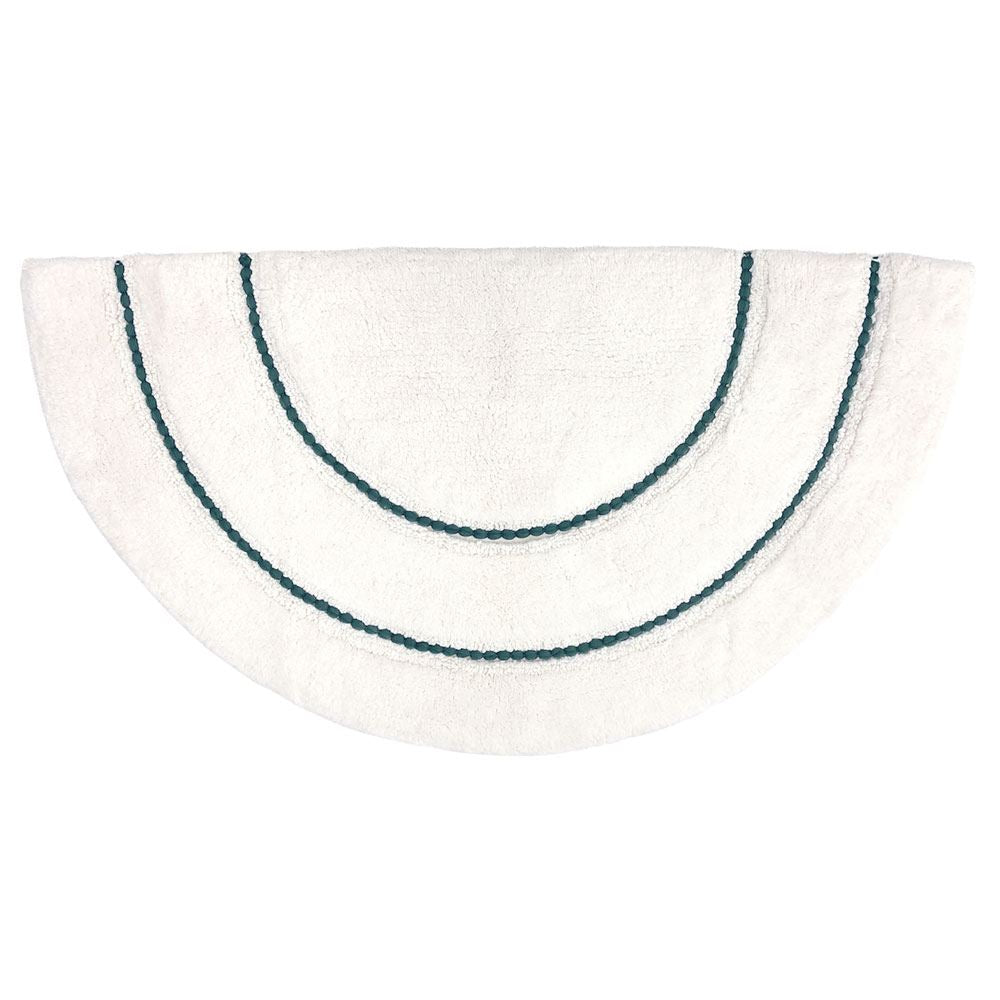 Furn Semi Circle Braided 100% Cotton Bath Mat