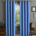 Linens Limited Thermal Blackout Eyelet Curtains, Duck Egg Blue, 66 x 90 Inch