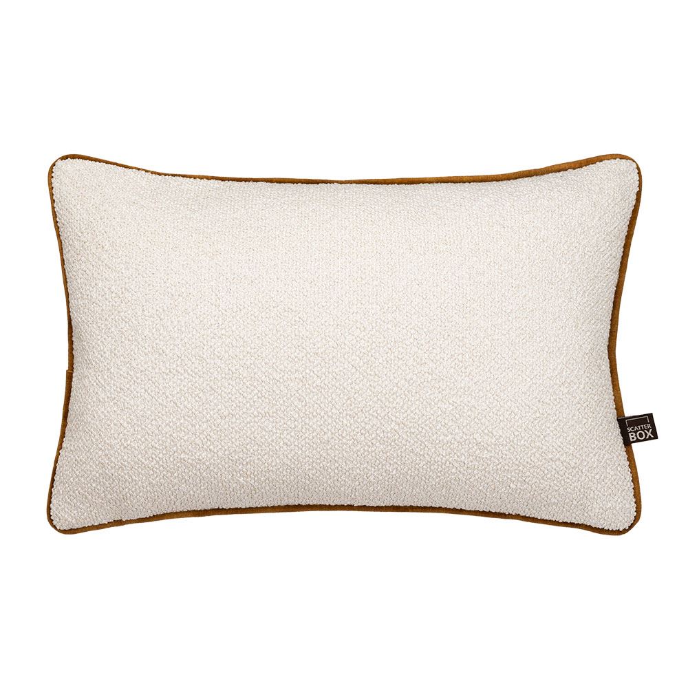 Scatter Box Leighton Textured Woven Feather Filled Piped Edge Cushion