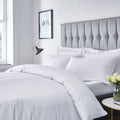 Catherine Lansfield Platinum Satin Stripe 300 Thread Count Fitted Sheet