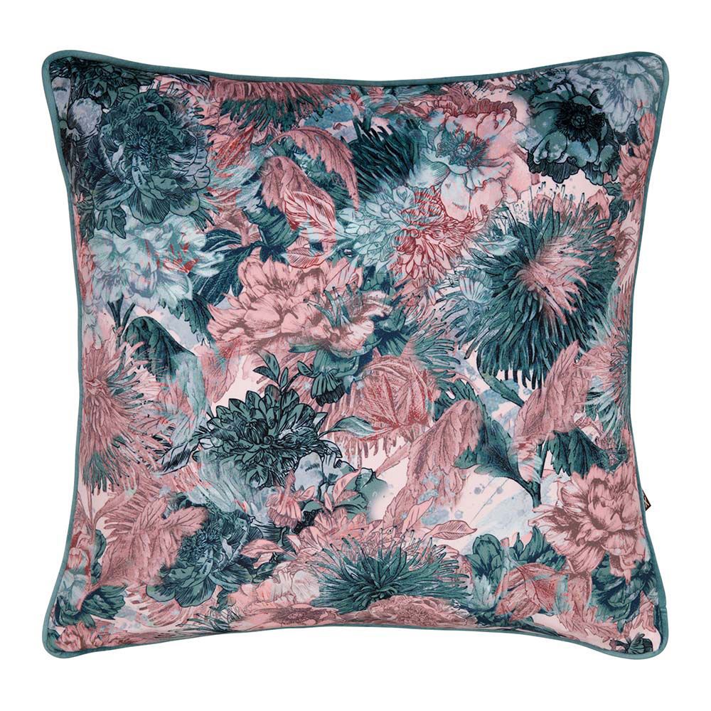 Scatter Box Miravel Floral Digital Print Feather Filled Piped Cushion