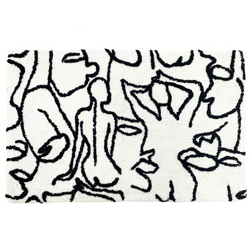 Furn Everybody Abstract 100% Cotton Bath Mat