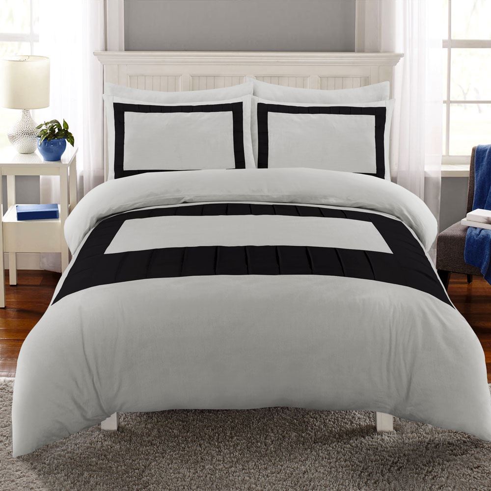 Night Zone Wasi Pintuck Panel Duvet Cover Set