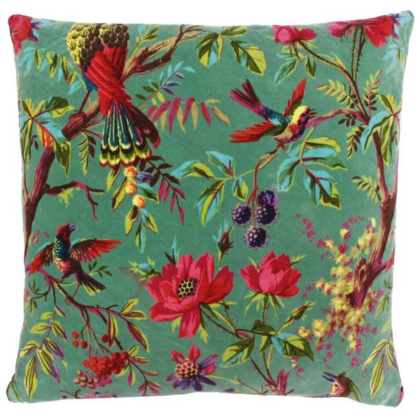 Riva Paoletti Paradise Faux Velvet Cushion Cover, 50 x 50 Cm