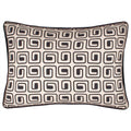Hoem Safara Abstract 100% Cotton Piped Edge Cushion Cover