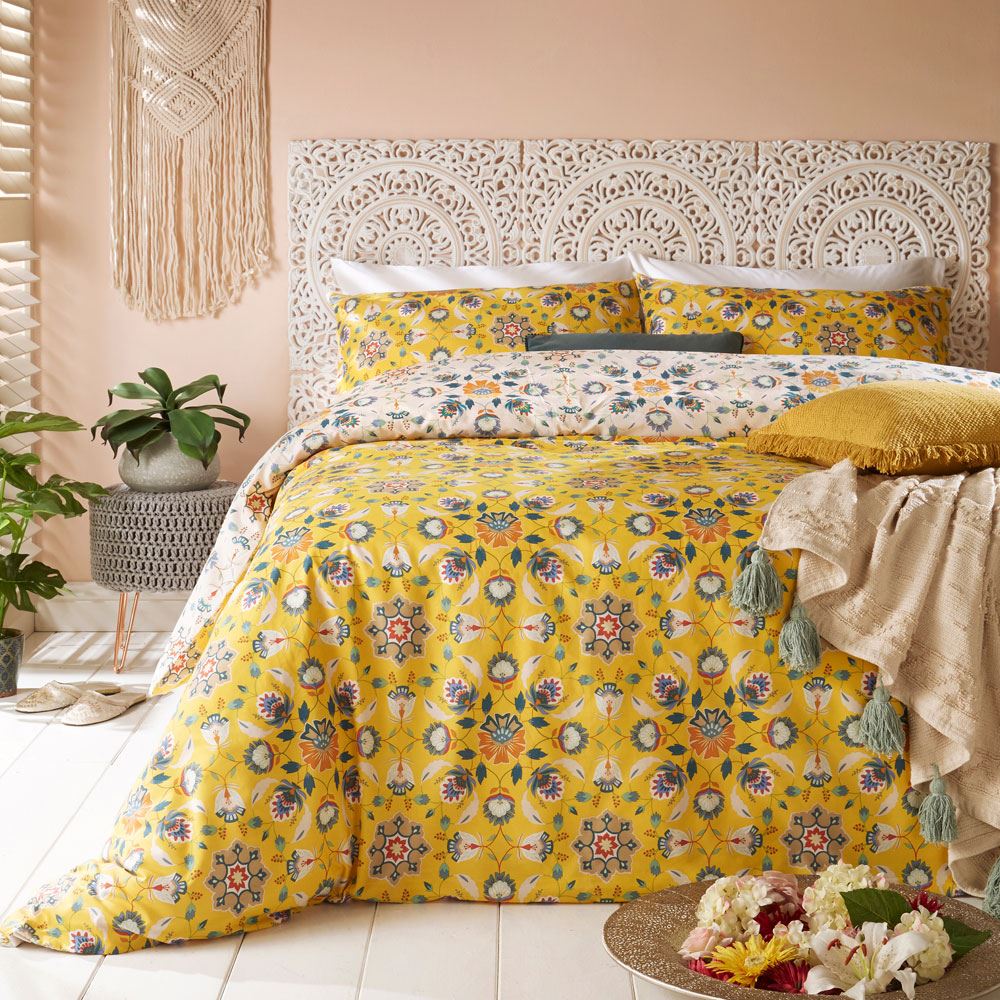 Furn Folk Flora Reversible Duvet Cover Set
