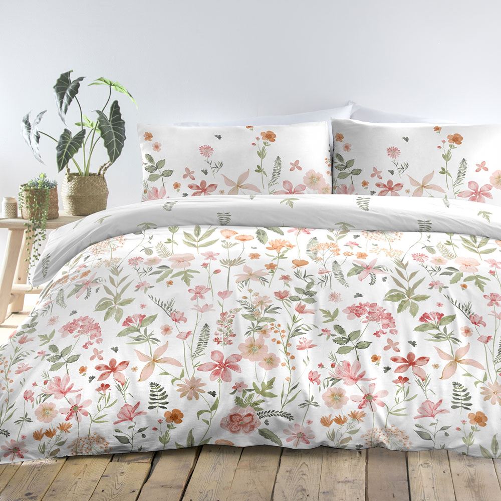 Dreams & Drapes Aimee Floral Reversible Duvet Cover Set