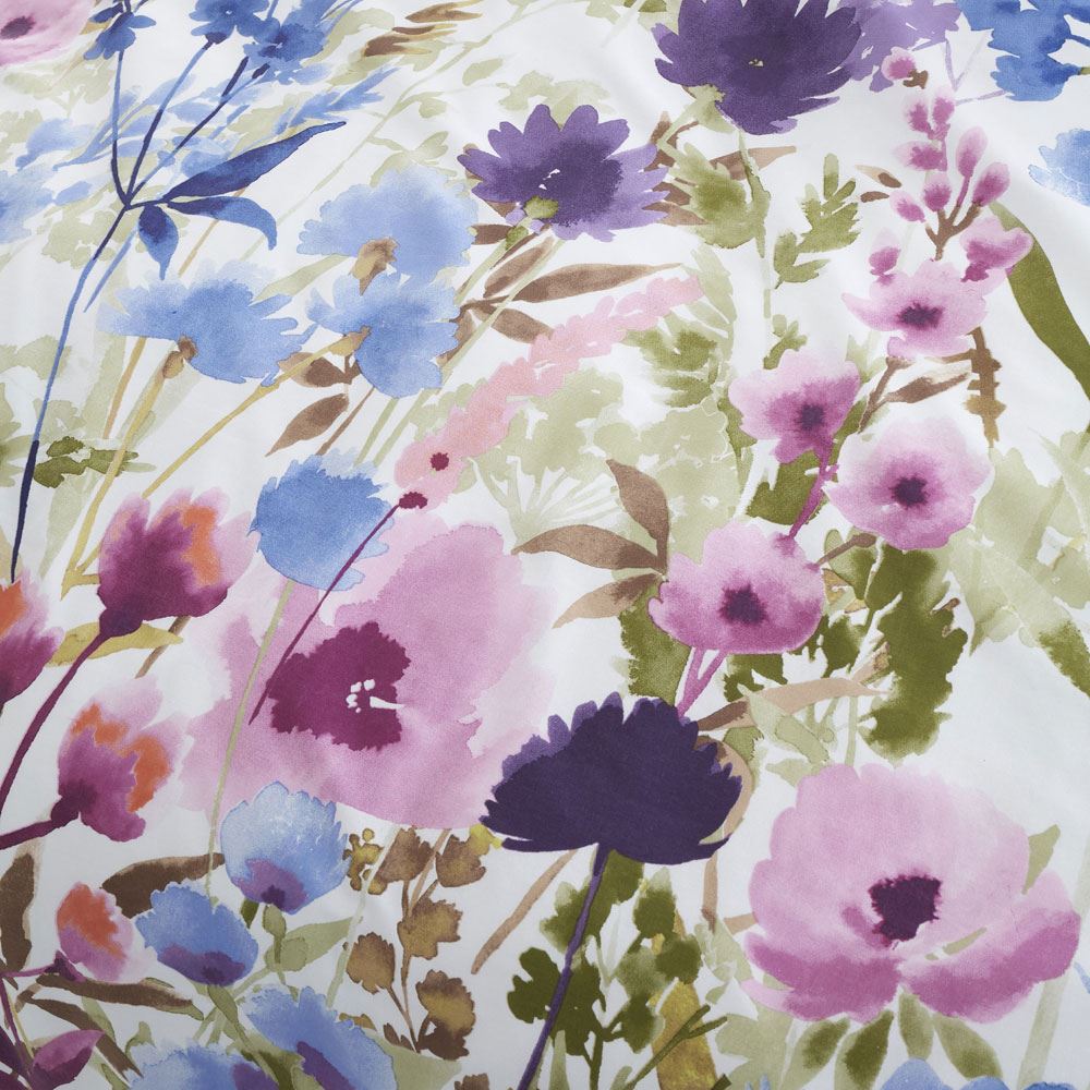 Catherine Lansfield Countryside Floral Print Easy Care Reversible Duvet Cover Set