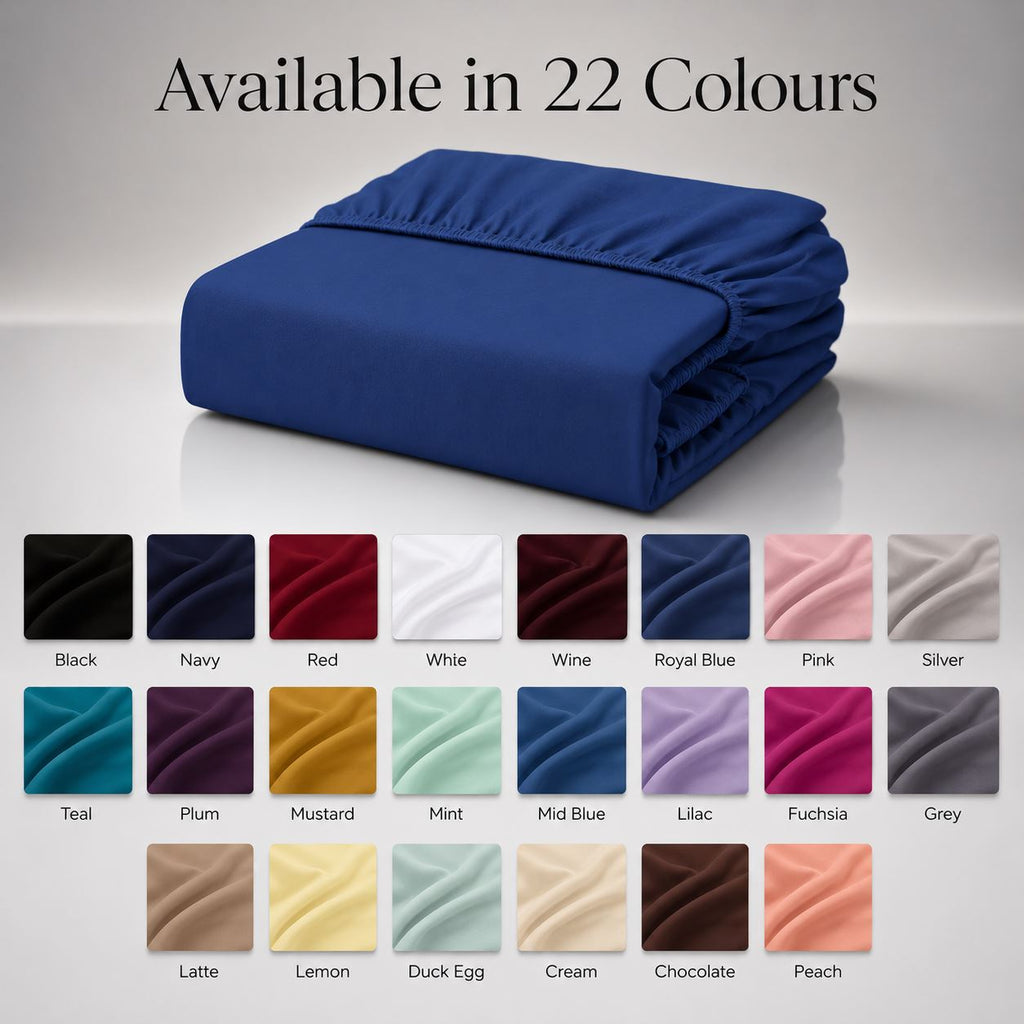 Night Zone Easy-care extra deep fitted sheets