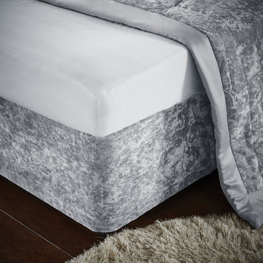 Catherine Lansfield Crushed Velvet Divan Base Wrap