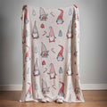 Catherine Lansfield Christmas Festive Gnomes Cosy Fleece Throw
