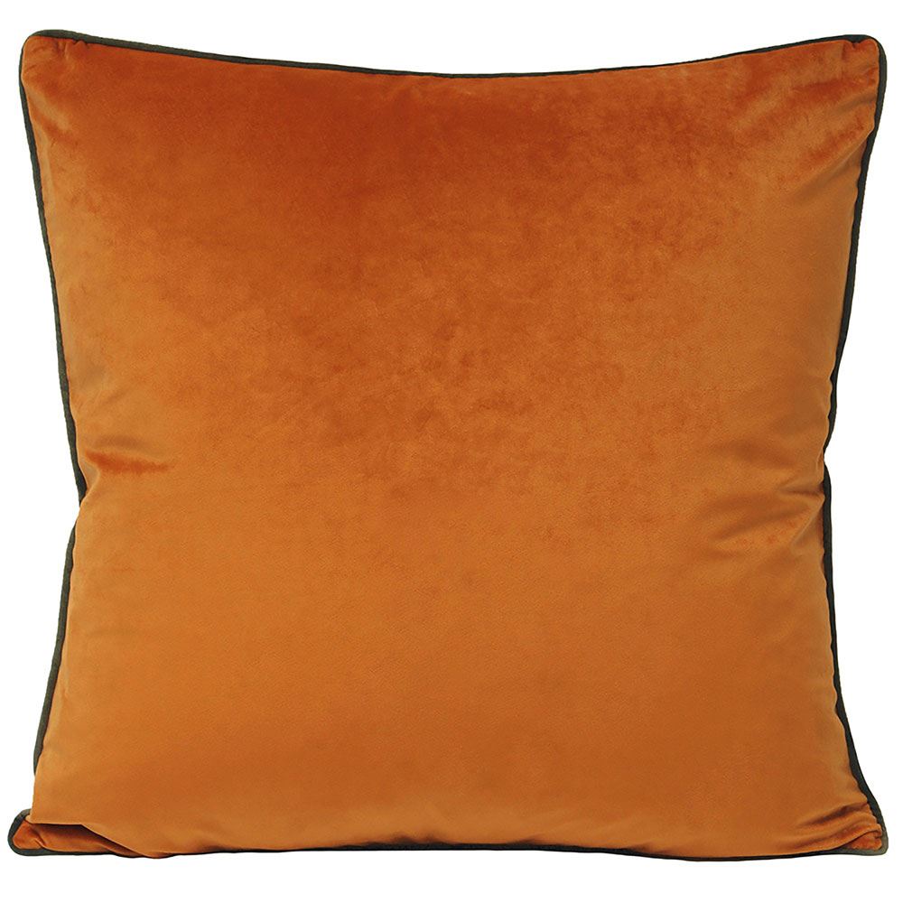 Riva Paoletti Meridian Faux Velvet Piped Cushion Cover