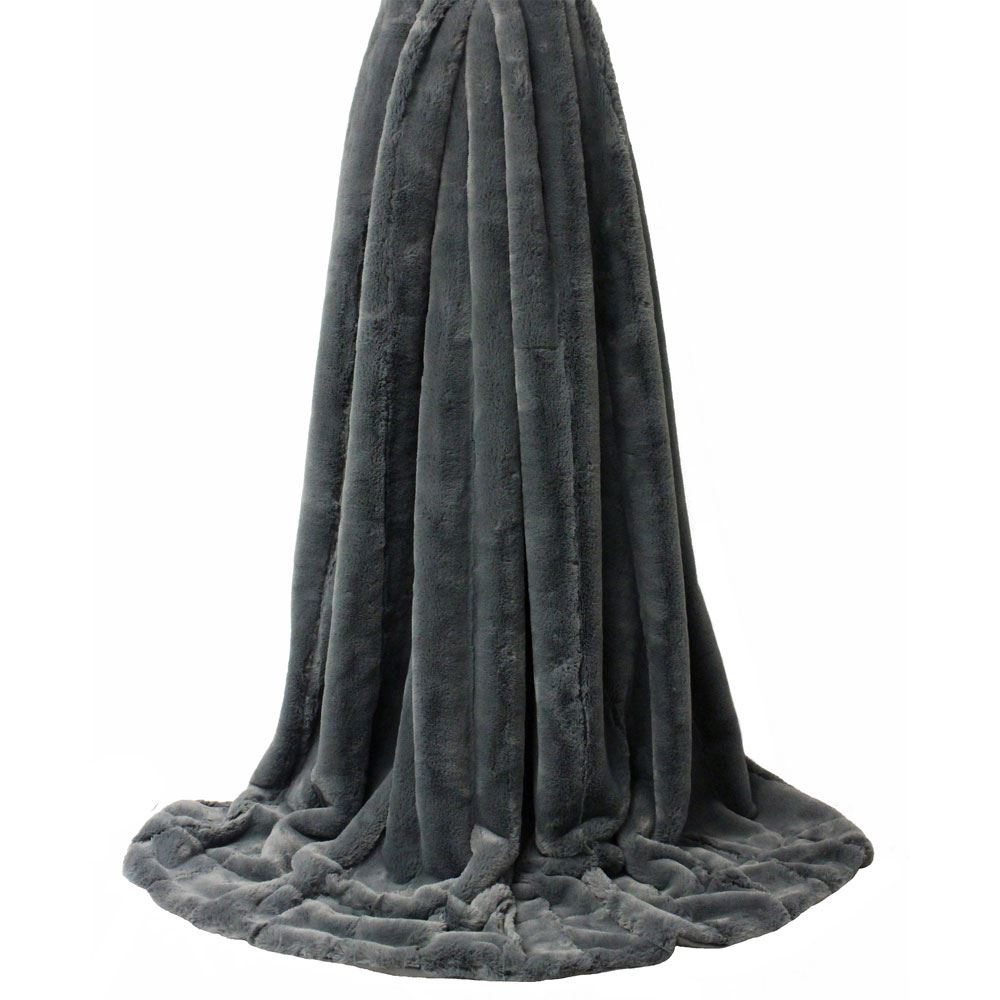 Paoletti Empress Super Soft Faux Fur Throw