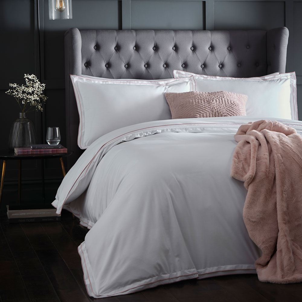 Appletree Alden 180 Thread Count 100% Cotton Percale Duvet Cover Set