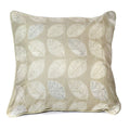 Fusion Delft Leaf Print Piped Filled Cushion