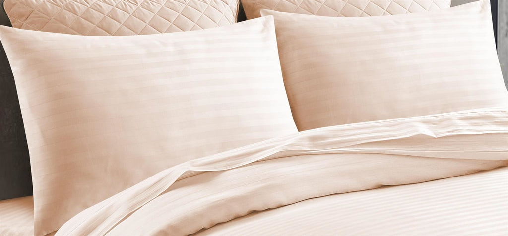 Night Zone Satin Stripe 100% Cotton 250 Thread Count Flat Sheet