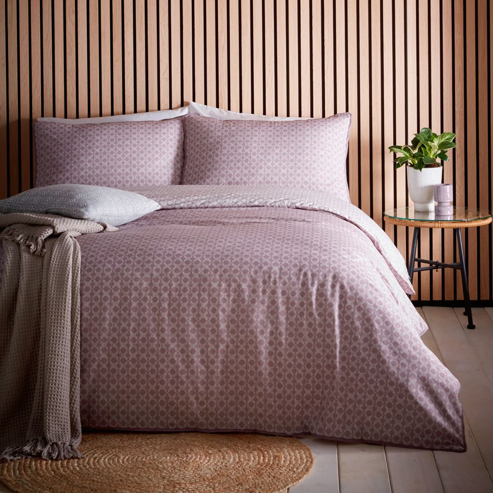 Appletree Loft Orson Contemporary Print 100% Cotton Duvet Cover Set