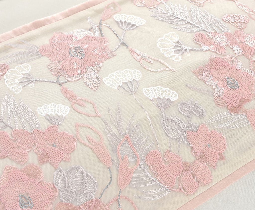 Night Zone Savanna Floral Embroidery Duvet Cover Set