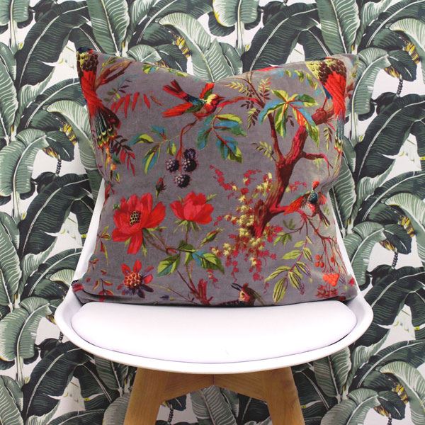 Riva Paoletti Paradise Faux Velvet Cushion Cover, 50 x 50 Cm