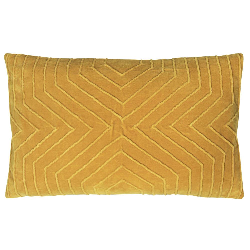 Furn Mahal Geometric Pleat 100% Cotton Cushion Cover