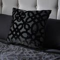 Catherine Lansfield Lattice Cut Velvet 43x43cm