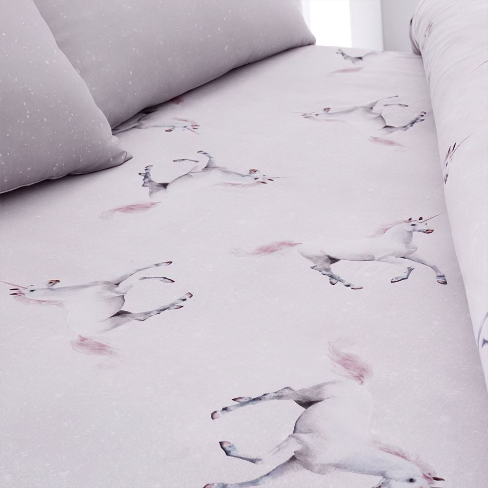 Catherine Lansfield Enchanted Unicorn Easy Care Fitted Sheet