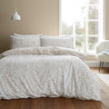 Bianca Floral Toile 100% Brushed Cotton Flannelette Reversible Duvet Cover Set