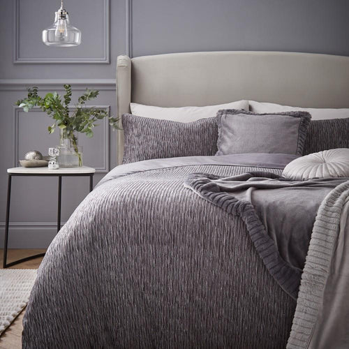 Catherine Lansfield Allure Sparkle Textured Duvet Cover Set