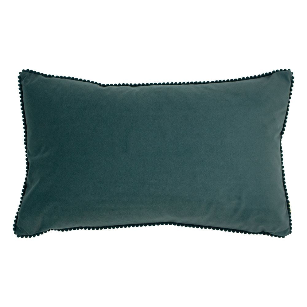 Furn Cosmo Velvet Mini Pom Pom Trim Cushion Cover
