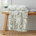 Catherine Lansfield So Soft Sorrel Leaves 130x170 cm Blanket Throw Green