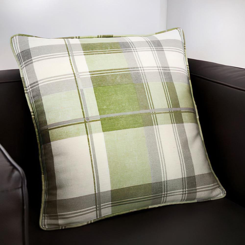 Fusion Balmoral Check 100% Cotton Filled Cushion, 43 x 43 Cm