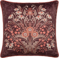Appletree Heritage Audrey Floral Velvet Piped Edge Filled Cushion