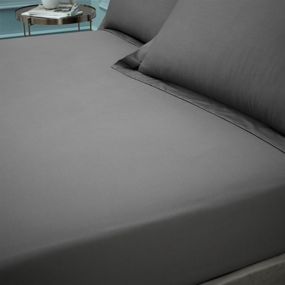 Bianca Plain Dye 100% Egyptian Cotton 180 Thread Count Fitted Sheet
